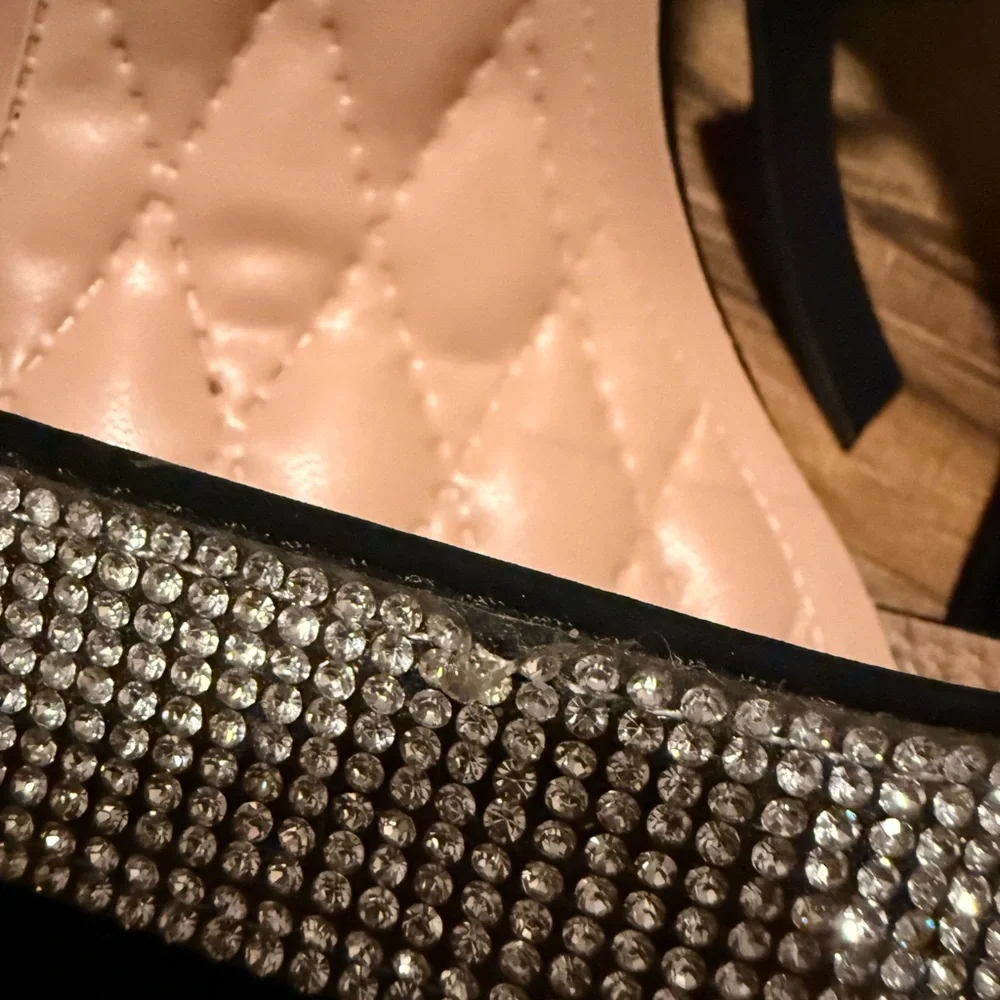 Black Rhinestone Heels - Picture 5 of 6